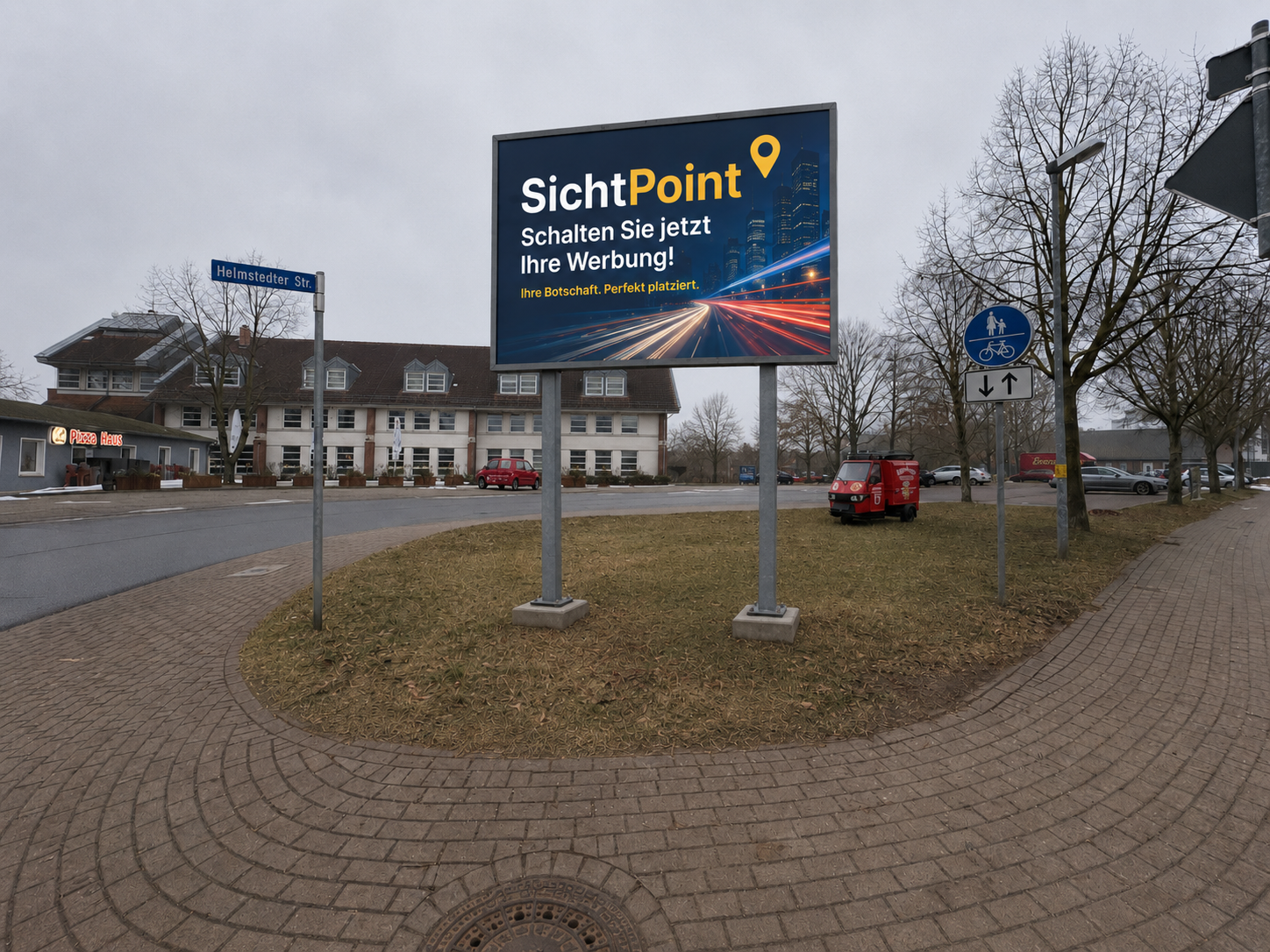 SichtPoint LED-Werbetafel in Irxleben an der B1